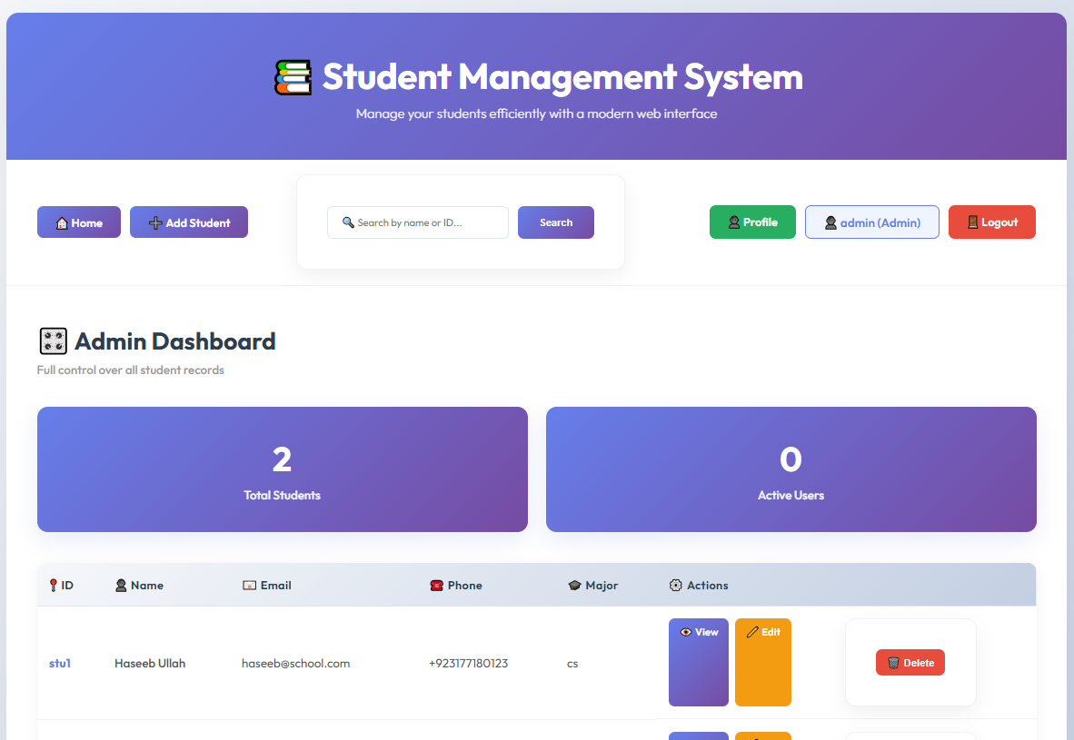Student Management System